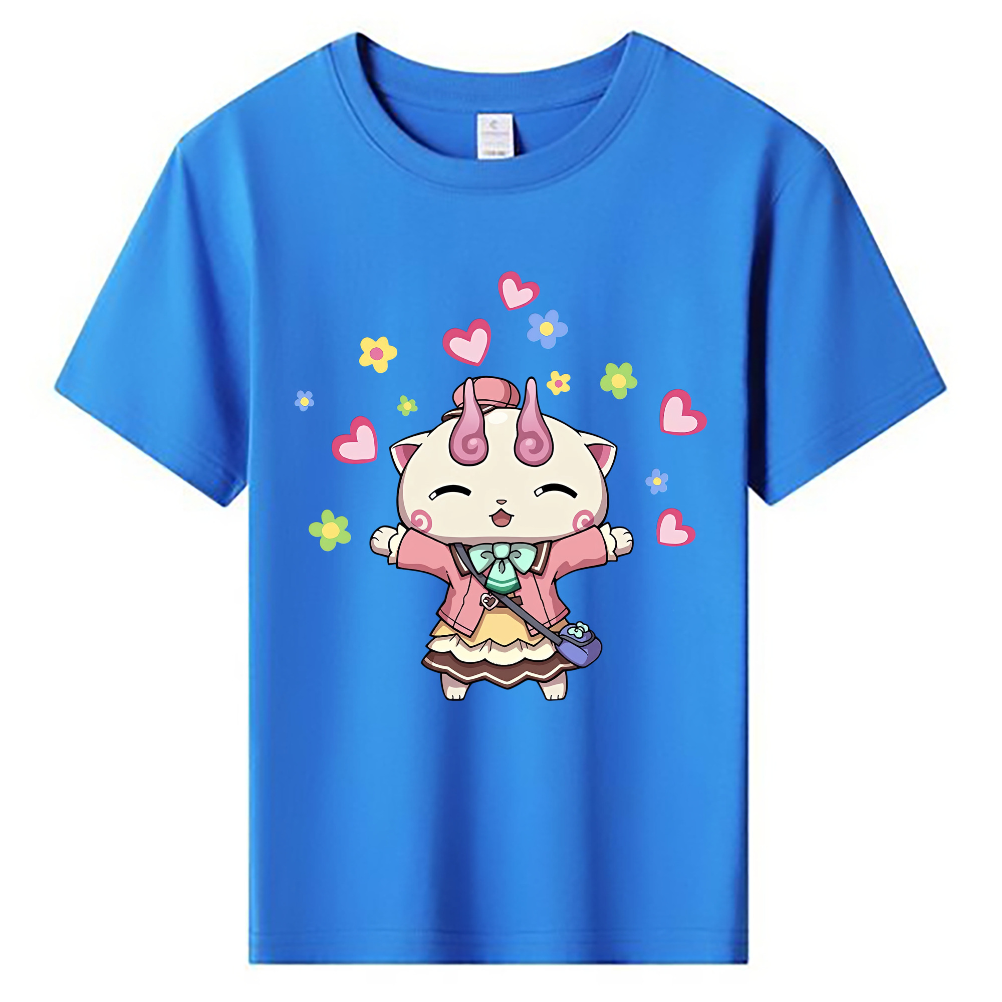 （画像用） 妖怪ウォッチ Yo-kai Watch 綿100％キッズTシャツ（フロントプリント）